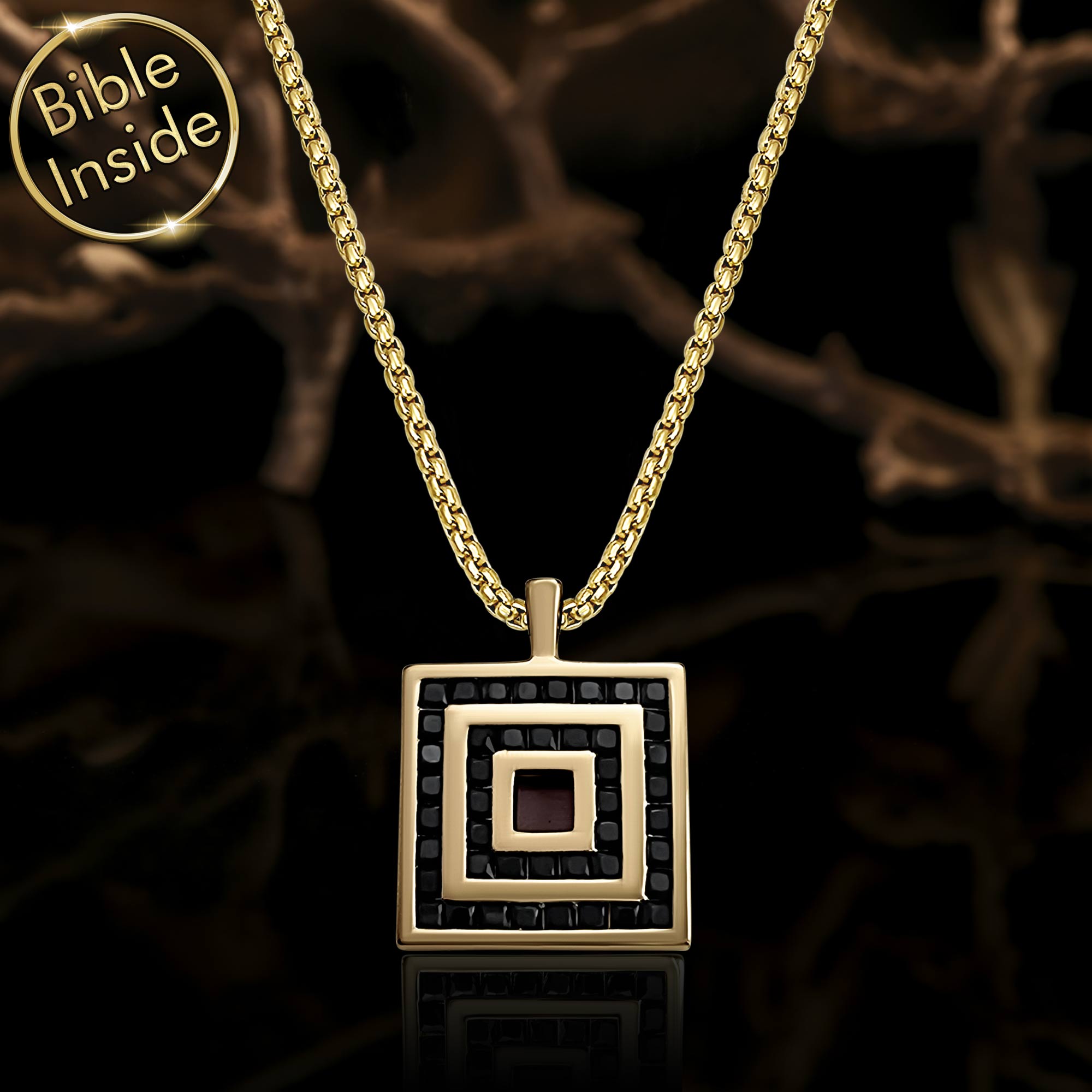 Christian Male Jewelry Pendant With Bible Inside From My Nano Jewelry